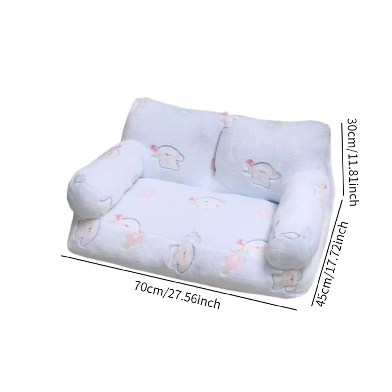Pet Sofa Bed All Seasons Non Slip Base Soft Comfortable Pet Couch Puppy Sleeping Bed for Cat Small Dogs Kittens Puppy All Breed