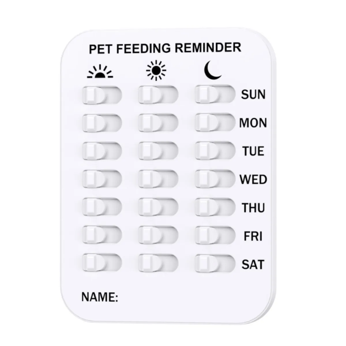 Recordatorio de alimentación de mascotas |   Tablero de registro de alimentación de animales-señal semanal |   Asistente de la gestión de la dieta de mascotas - imagen 5