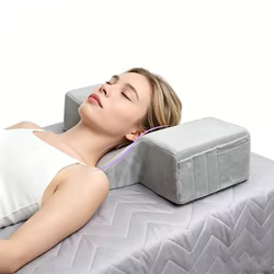 Almohada cervical en U de espuma viscoelástica para cuello cómodo