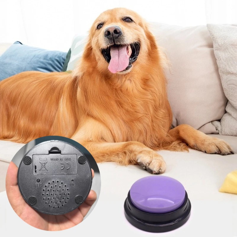 Botones parlantes para perros, botones de comunicación grabables para mascotas para entrenamiento, juguete portátil de reproducción con grabación de voz - imagen 4