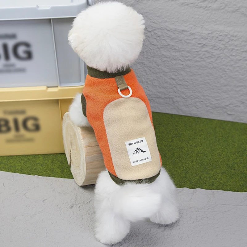 Ropa cálida para perros, cómoda sudadera para perros en otoño e invierno, ropa de peluche para Chihuahua Yorkie, accesorios para perros - imagen 4