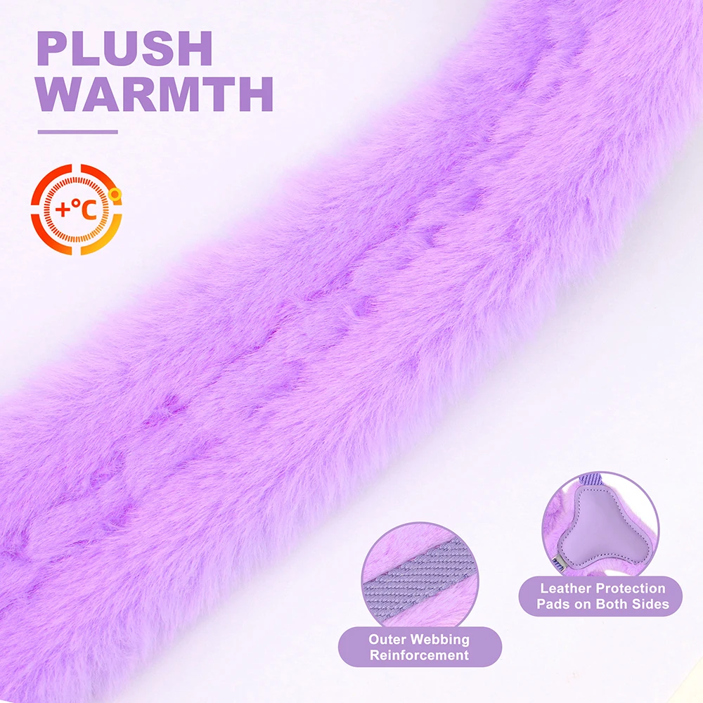 Arnés para perros acolchado de felpa cálido, arneses para perros de invierno, chaleco, chalecos ajustables para mascotas, suaves para perros pequeños, medianos y grandes, Bulldog, Pug, rosa - imagen 3