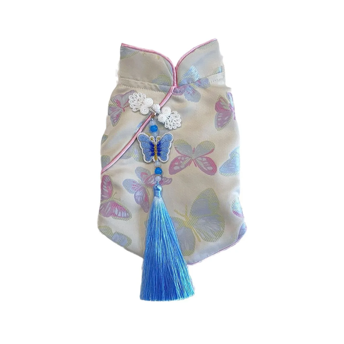 Otoño e Invierno mascota Cheongsam vestido para perros gato ropa de otoño e invierno chaqueta de ropa para cachorros de perros pequeños y medianos - imagen 5