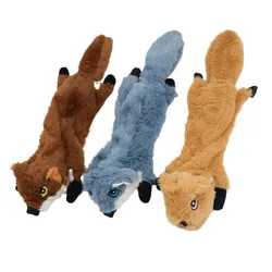 Juguete ardilla para perros masticable chirriante cachorros y adultos
