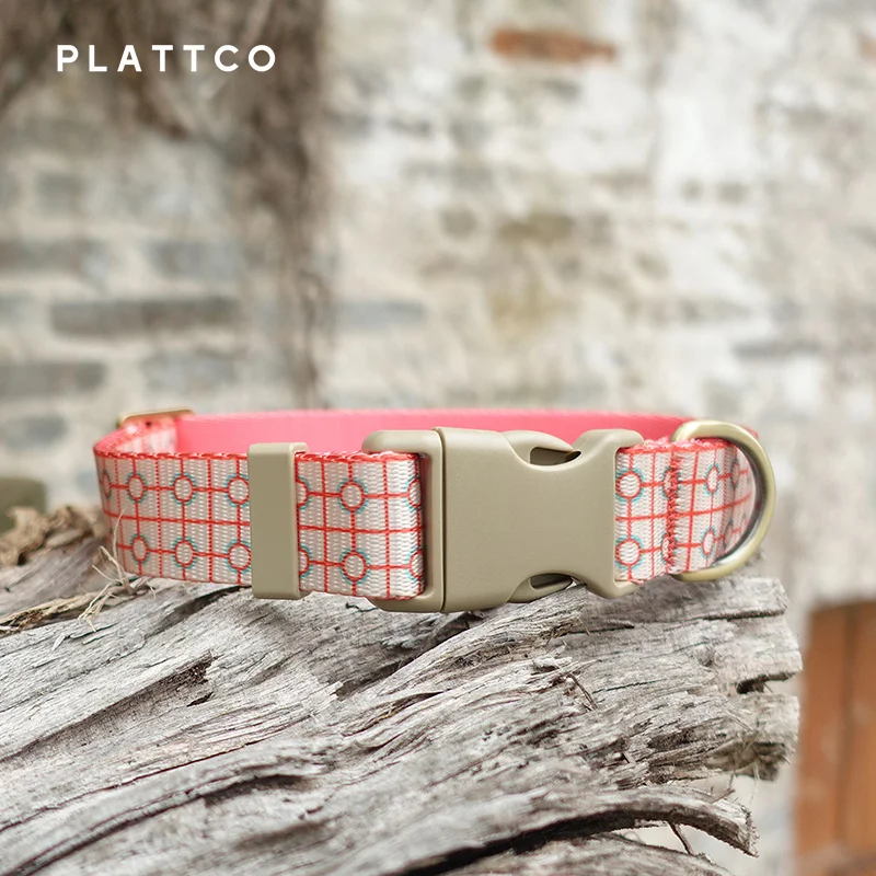 PLATTCO, collares sólidos para perros, Collar de nailon para perros pequeños, medianos y grandes, pieza de ajedrez de peluche, Pitbull Bulldog Beagle PDC371 - imagen 2