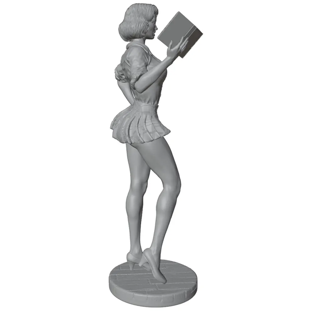 Figura decorativa profesor con libro sin pintar para gatos y perros - imagen 4