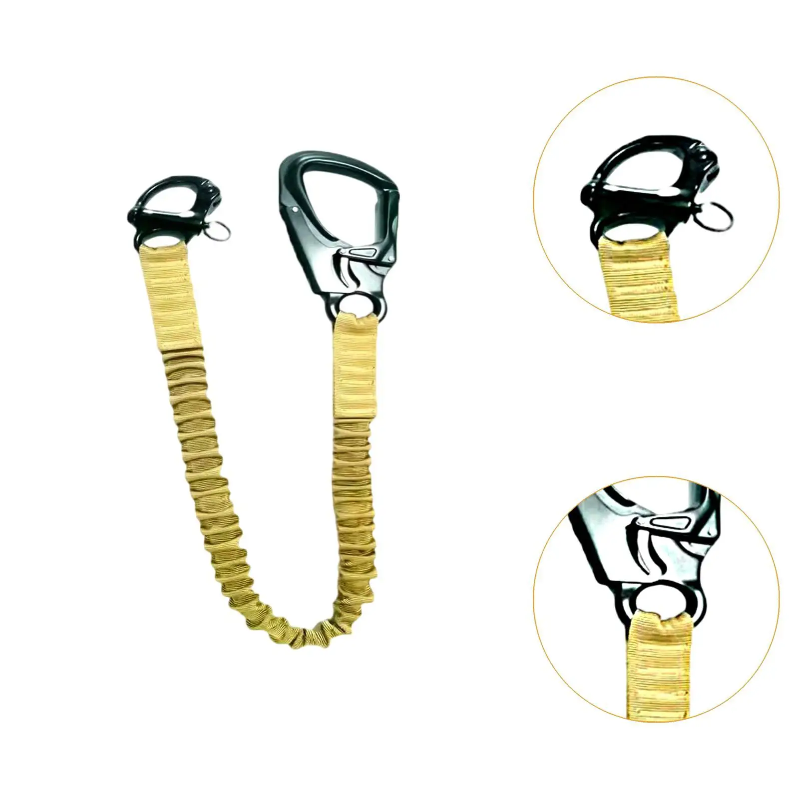 Cordón elástico de protección contra caídas multiusos, cordón de escalada, cordón Helo para techos, exteriores, construcción - imagen 5