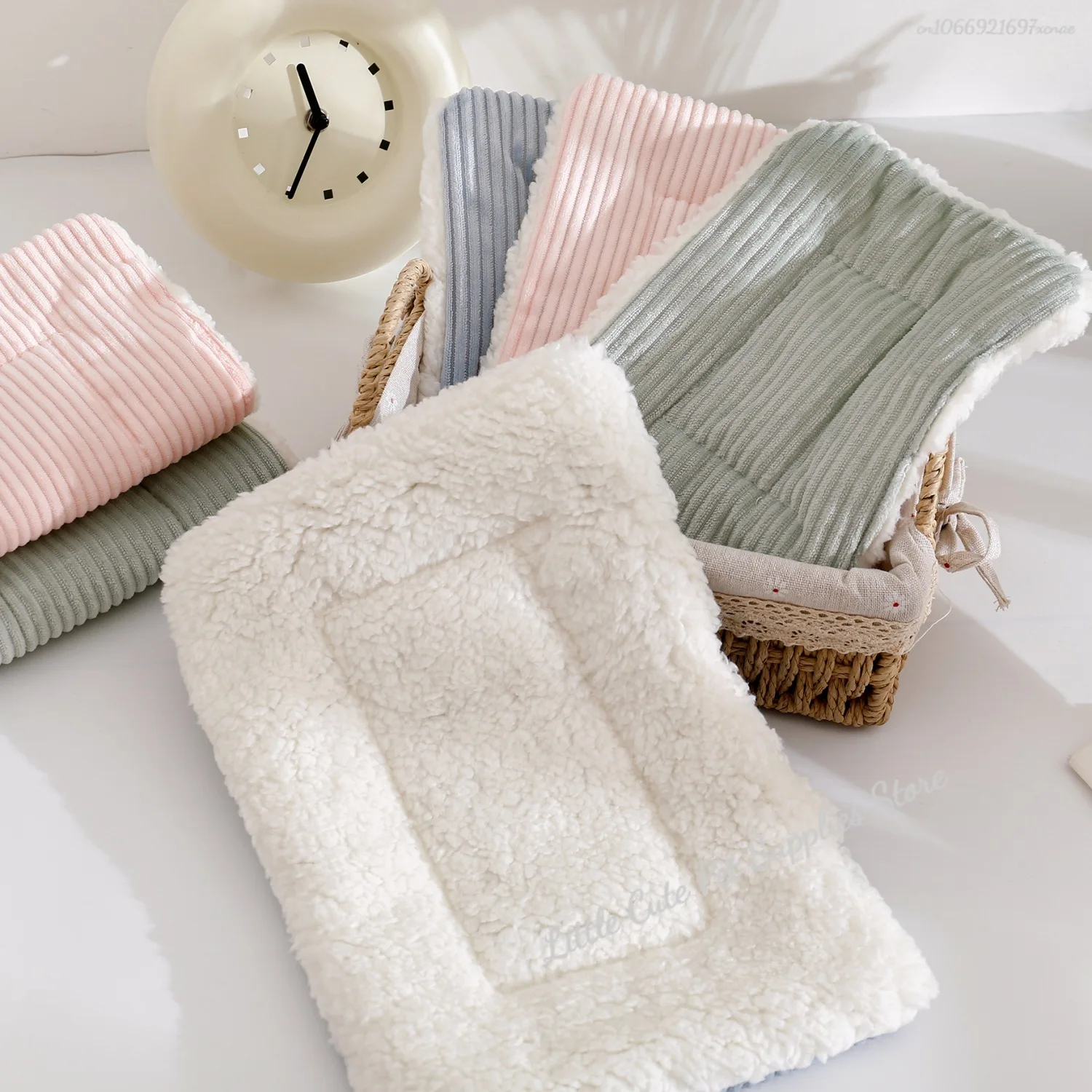 Casa de cama para hámster, estera de cama cálida de invierno para ardilla, erizo, conejo, Chinchilla, nido de casa, accesorios para hámster, estera de cama para mascotas pequeñas - imagen 3