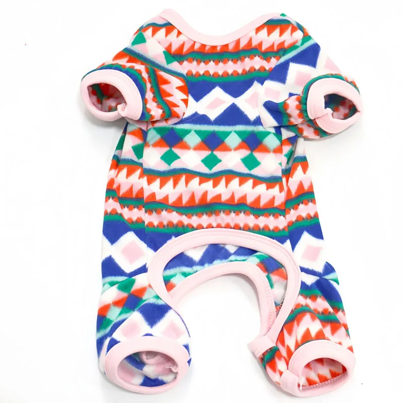 Ropa para perros, pijamas de lana cálidos de invierno, monos para perros pequeños, Chiwawa York Shih Tzu, ropa para mascotas, pijamas con capucha para cachorros, mono - imagen 3