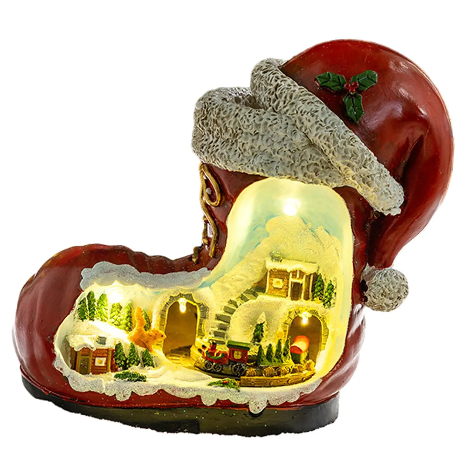Christmas Music Box Rotating Train Creative for Kids Women Sculpture Seasonal Christmas Music Box Rotating Train Creative for Kids Women Sculpture Seasonal