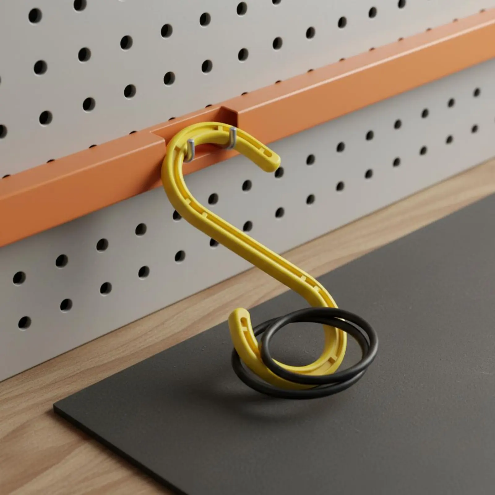 Gancho en forma de S para gestión de cables: duradero y reutilizable