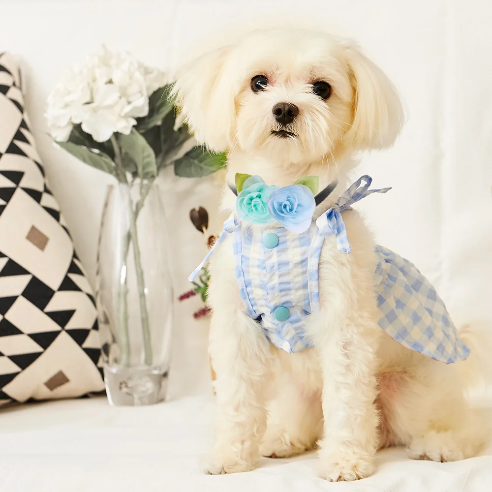 Pajarita de flores deslizante para perros y gatos - imagen 4