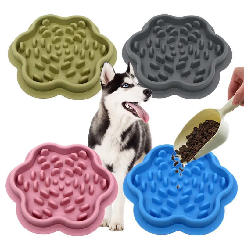Almohadilla para lamer mascotas de silicona, mantel individual antideslizante de comida lenta para gatos y perros, cuenco para mascotas CW2219 Huan Le Yang Guang