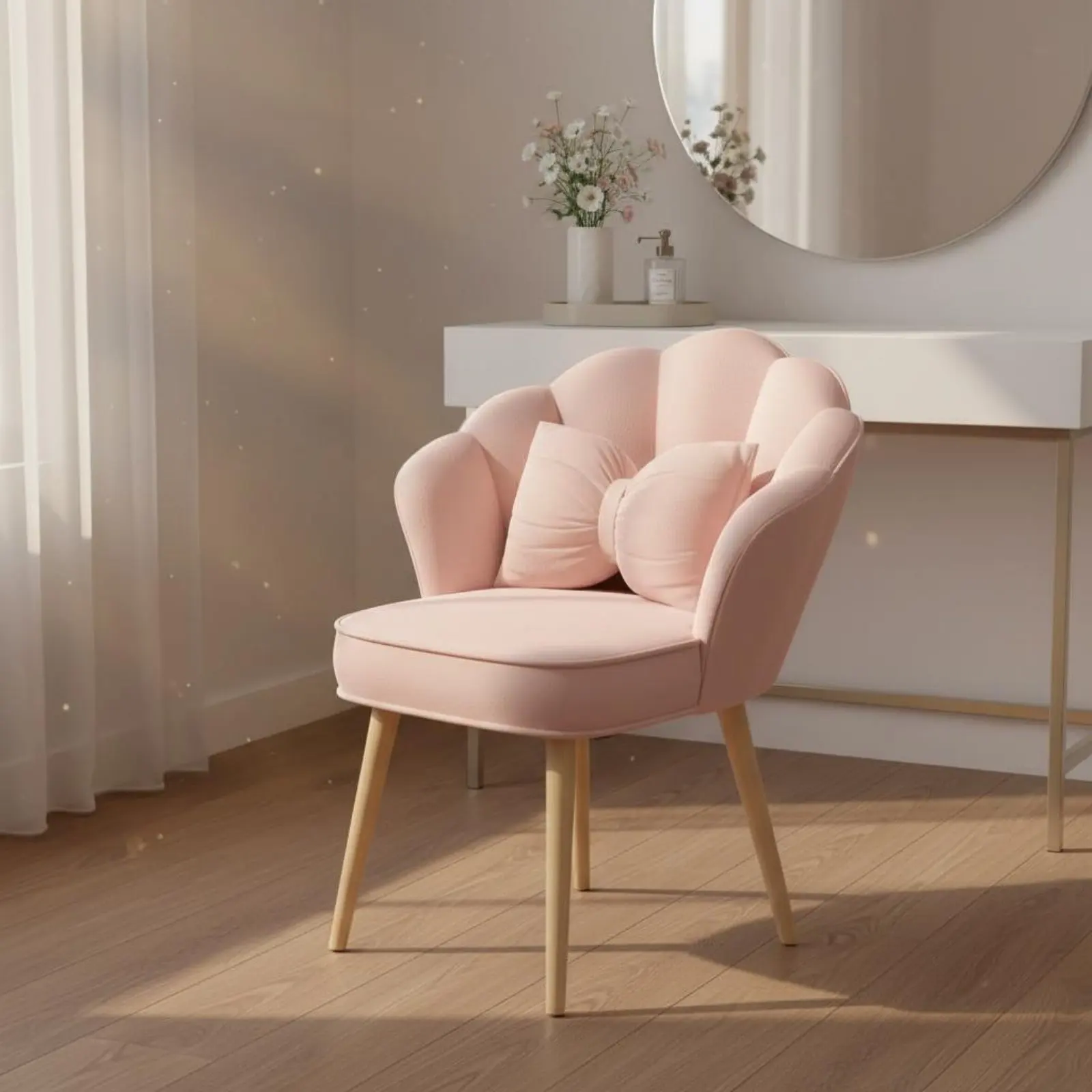 Silla de tocador giratoria de tapicería suave para gatos y perros - imagen 5