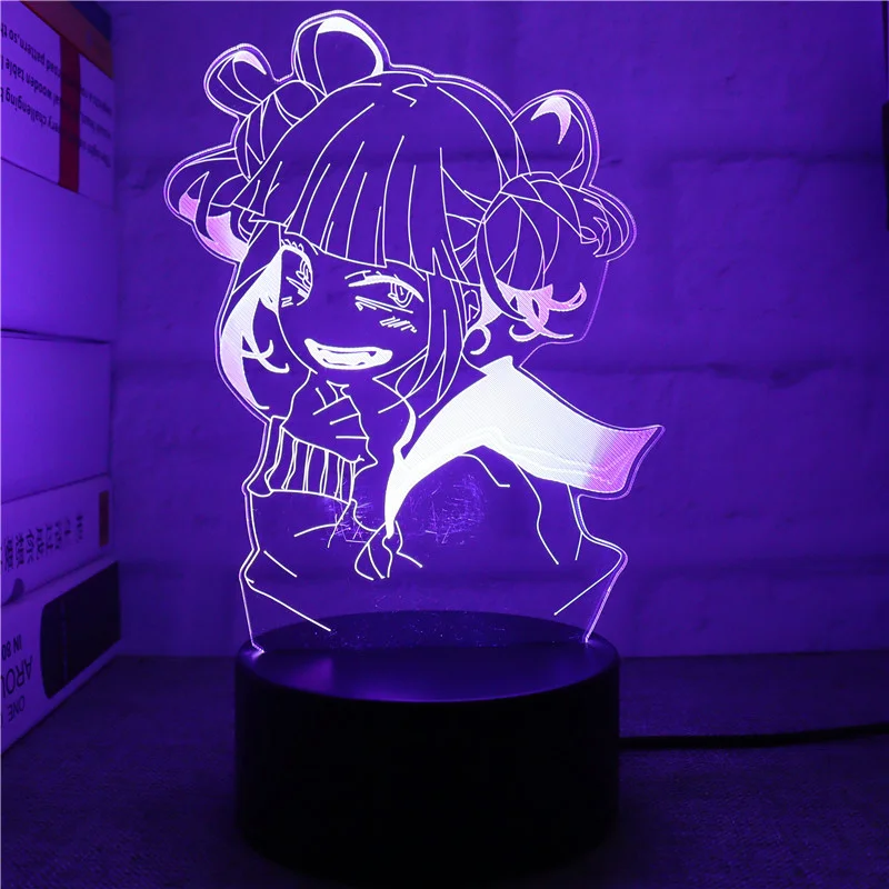 Vista frontal de la lámpara LED My Hero Academia Bakugou Katsuki