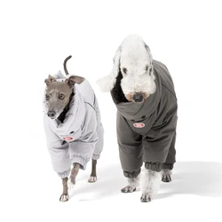 Abrigo de lujo con cuello alto para Whippet y galgo italiano - perros