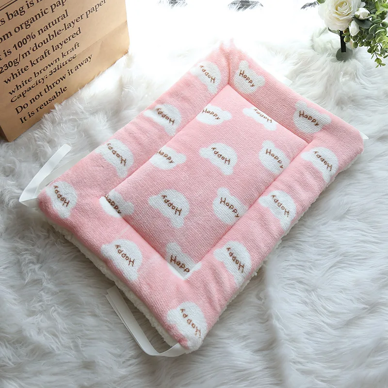 Cama suave para perro, manta gruesa de franela para dormir para mascotas, cama para cachorro, perro, gato, sofá, cojín, estera para perrera, cubierta cálida para invierno para mascotas - imagen 4