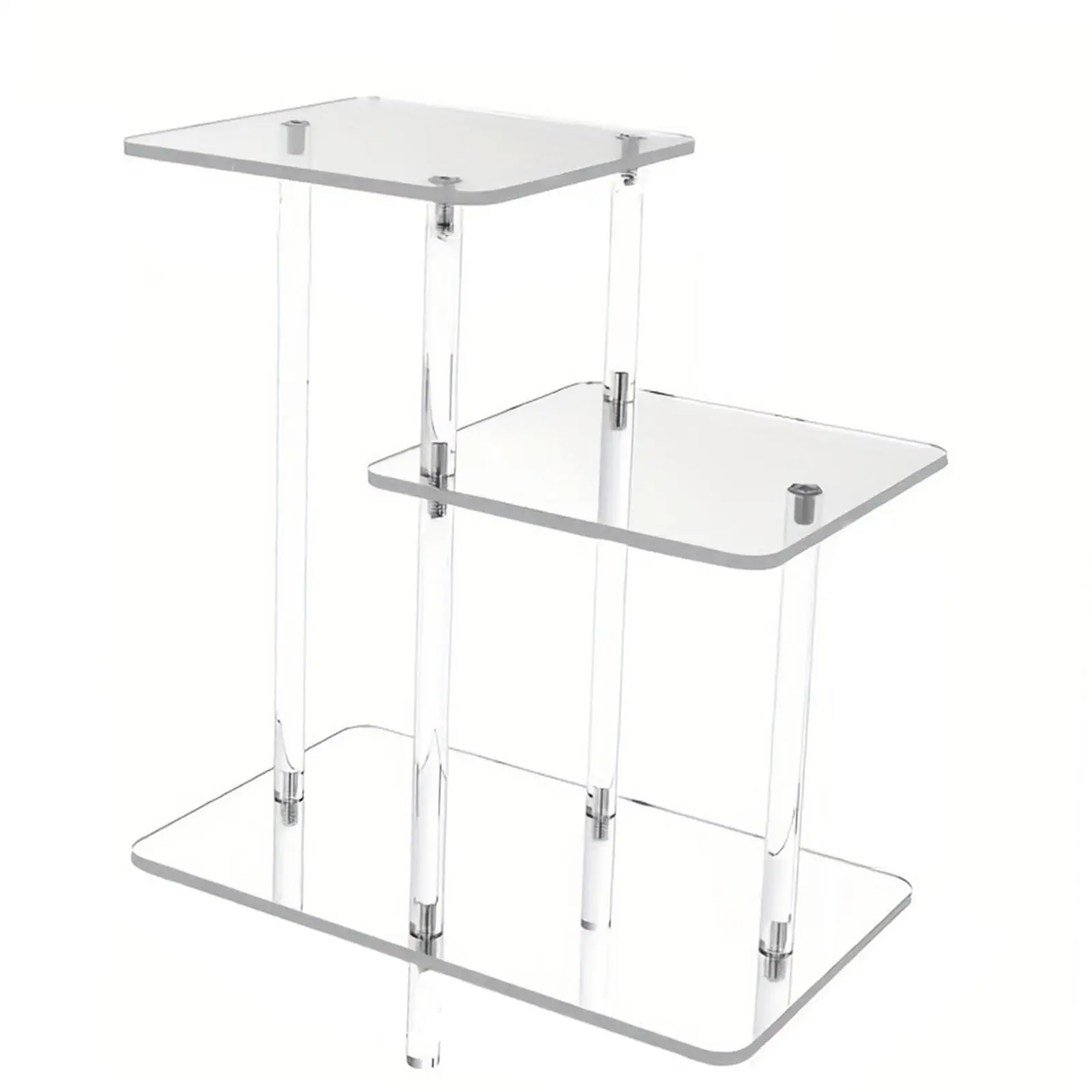 Mesa auxiliar acrílica, organizador multifuncional, cómoda mesita de noche, decoración del hogar, mesa auxiliar para baño, dormitorio, sala de estudio