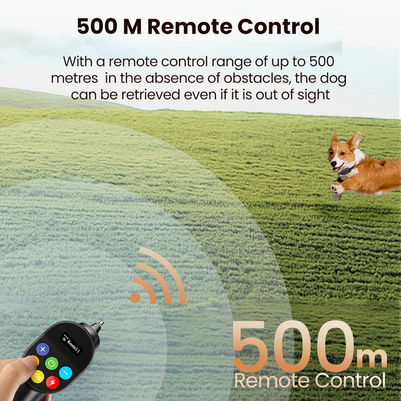 ROJECO Collar de entrenamiento para perros antiladridos, Control remoto recargable, vibrador impermeable, Collar eléctrico para mascotas para perros de muchas razas - imagen 3