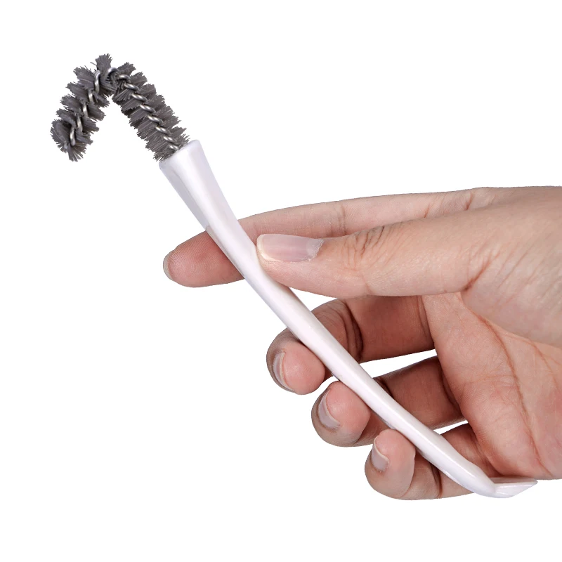 1/2/4 Uds cepillo de limpieza de jaulas de pájaros cepillo de limpieza de huecos multifuncional con mango largo jaula de conejo para hámster cepillo de limpieza de nailon - imagen 4