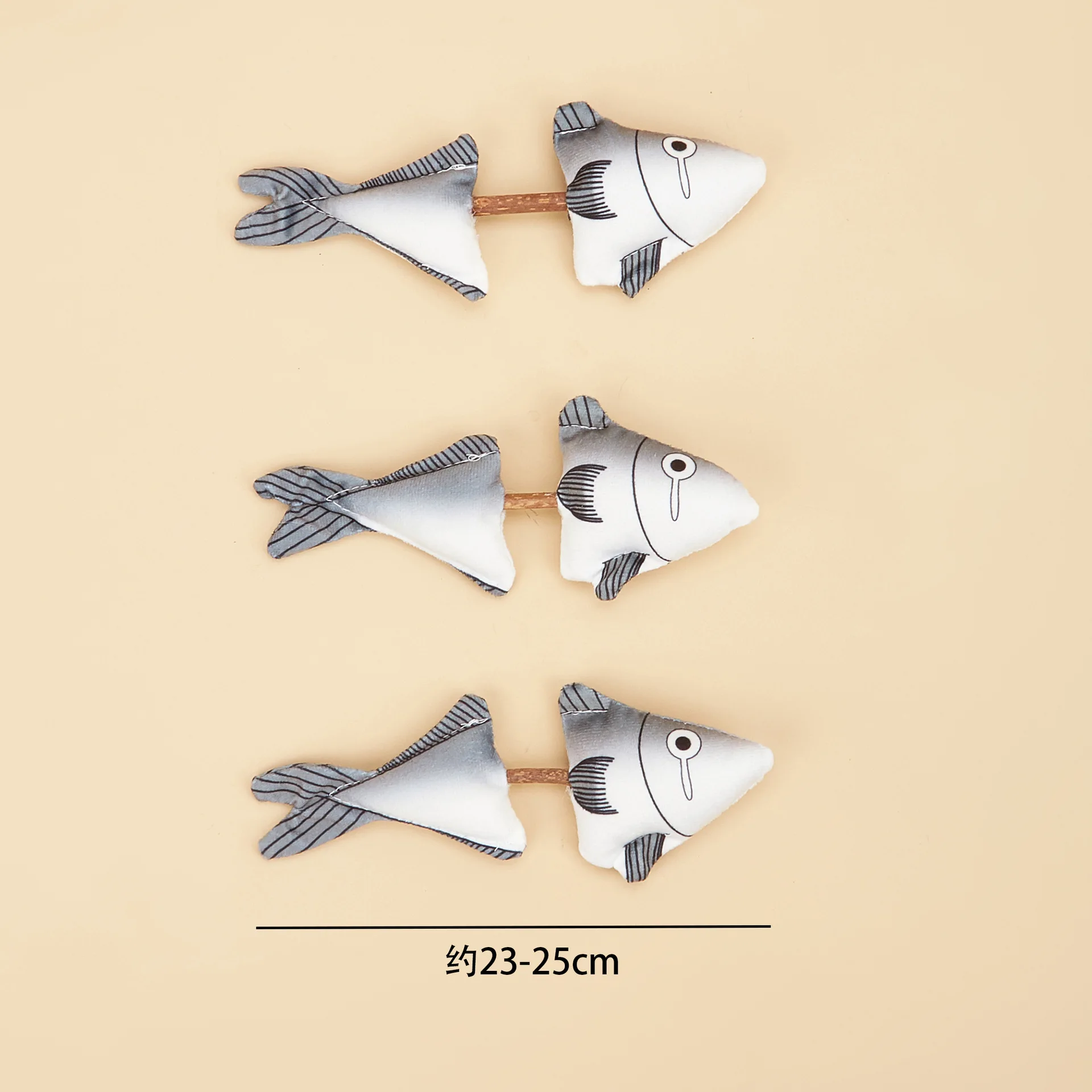 Gato mascota cielo de madera Polygonum menta pez dibujos animados felpa dientes molienda varilla pescado aliento fresco gato juguete calmante limpieza de dientes - imagen 2