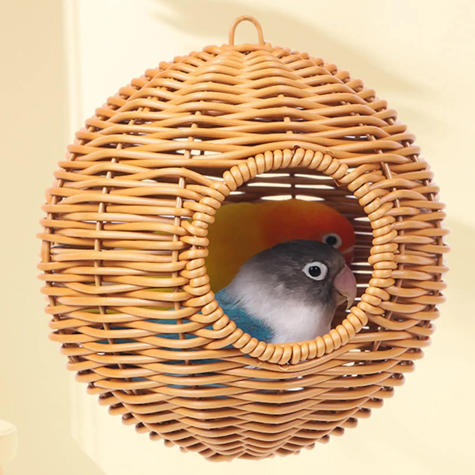 Bird Hammock Nest Parrot Play Stand Perch Stand for Canary Parakeet Conures
