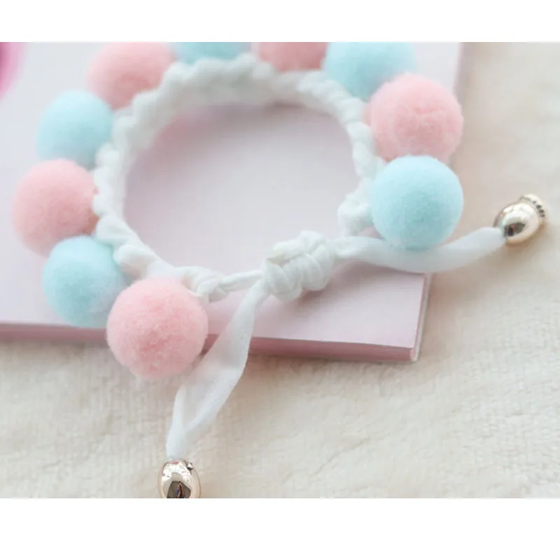 Collar para Yorkshire Terrier – Tejido a mano con bola de peluche - imagen 5