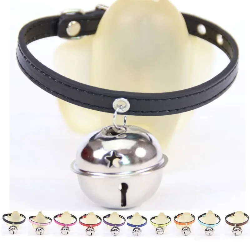 Collar para gatos con campana para perros pequeños Collar de seguridad con correa elástica, Collar para gatitos l Negro Azul Rojo Naranja Verde lima - imagen 4