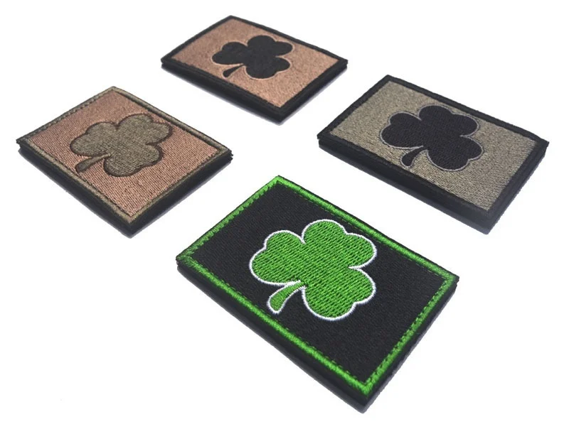 Parche bordado de trébol, insignia con emblema, bandera irlandesa sublimada, apliques decorativos de costura, adornos, parches tácticos - imagen 4