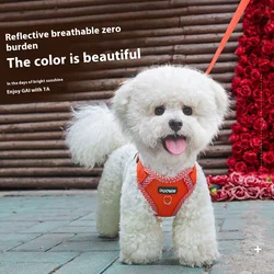 Chaleco reflectante con arnés para perros pequeños y medianos
