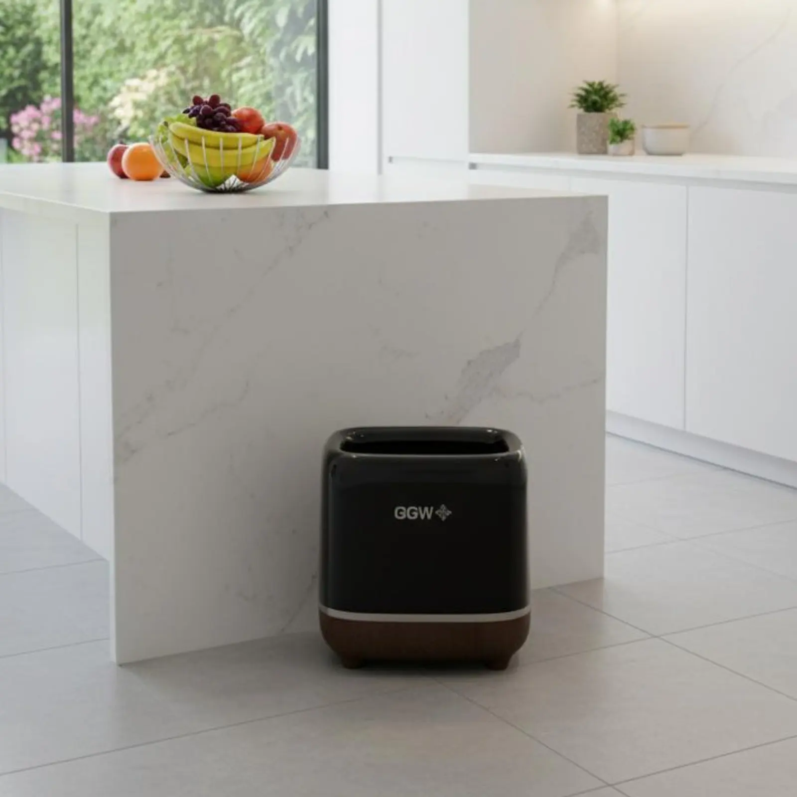 Cubo de basura doble para mascotas con ruedas - imagen 2