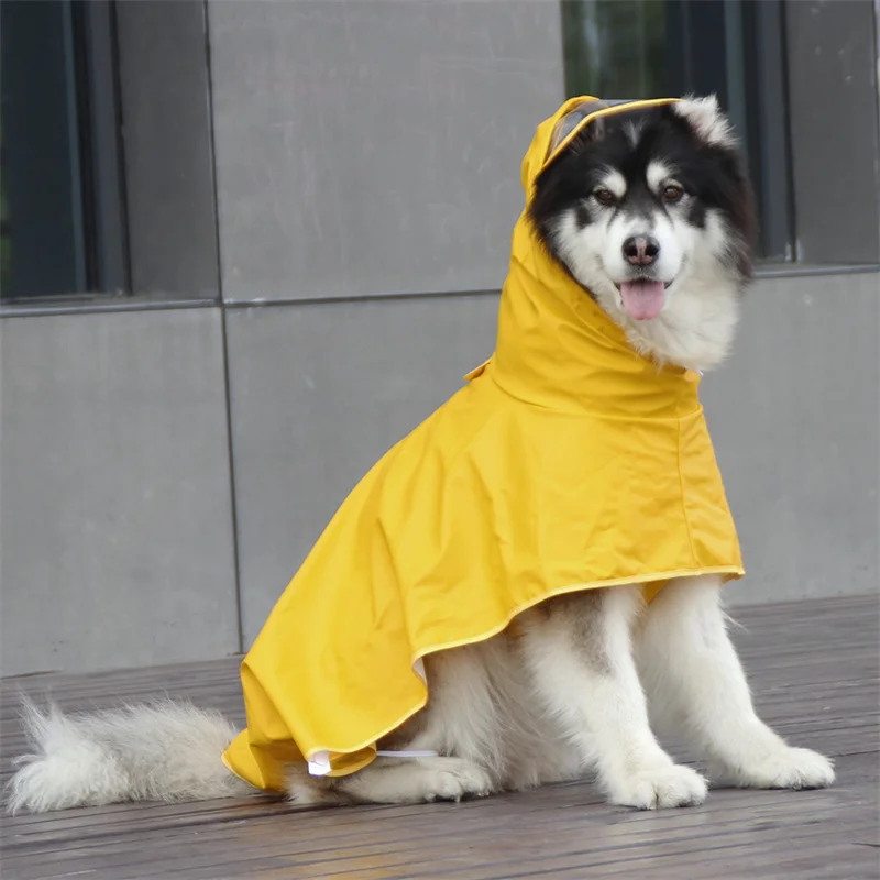 Chubasquero Impermeable para perros grandes, ropa impermeable para mascotas para perros medianos y grandes, abrigos de lluvia Golden Retriever Pitbull, ropa para mascotas - imagen 2