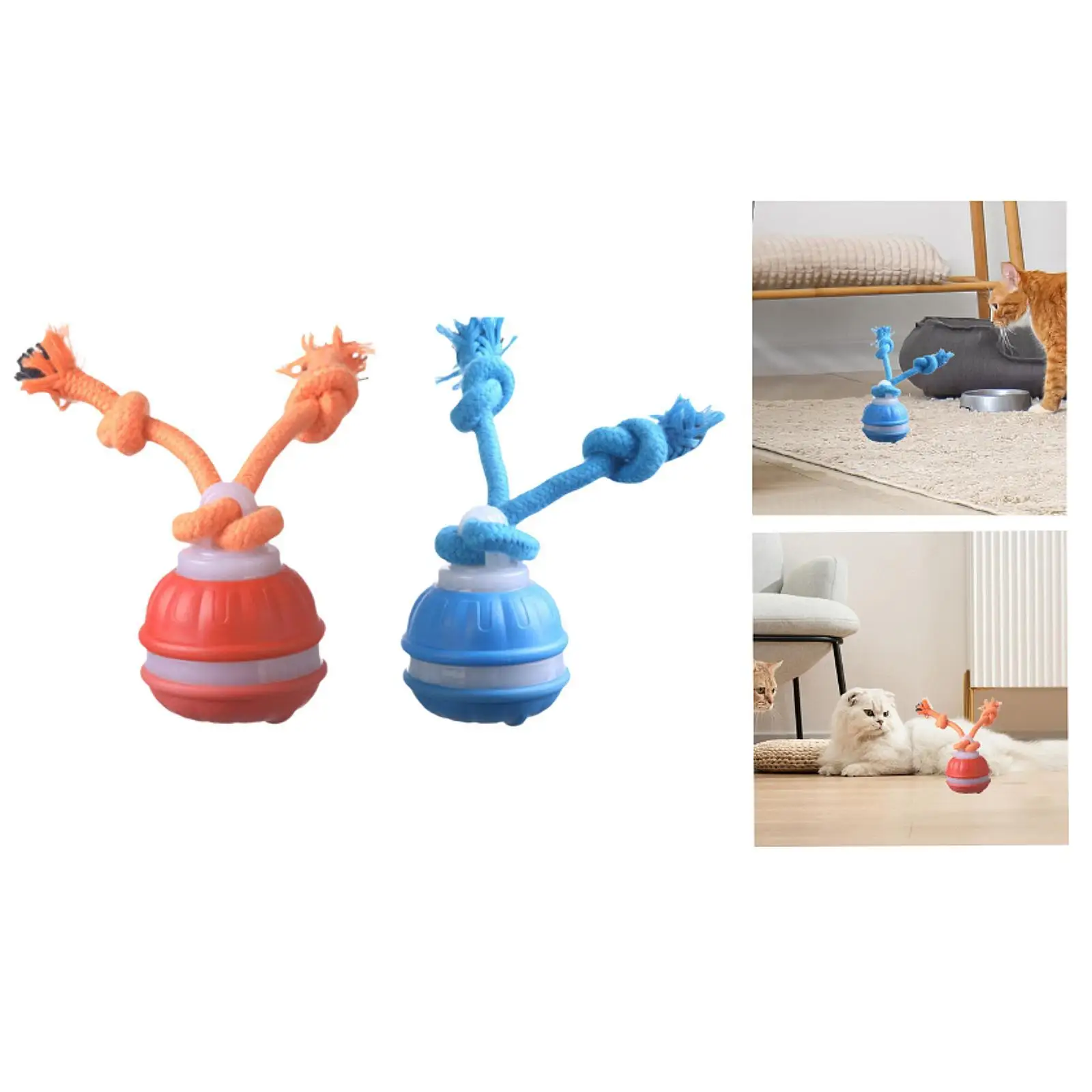 Cat Interactive Toy Ball Smart Lightweight Cat Teaser Ball for Kitten Kitty