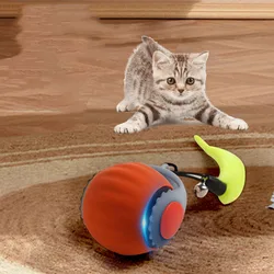 Bola inteligente para gatos, pelota de juguete para gatos, juguete eléctrico para gatos, pelota para el aburrimiento autoexcitante, juguete seguro resistente a mordeduras para mascotas