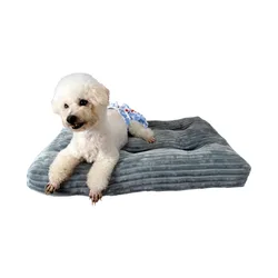 Cojín calmante de felpa suave lavable cama para perros y gatos