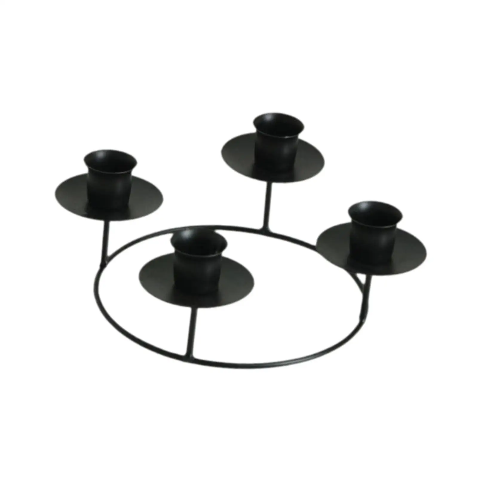 4 Arms Candle Holder Decorative Candle Stand European Candlestick Holder Candlelight Stand for Living Room Home Bedroom Party