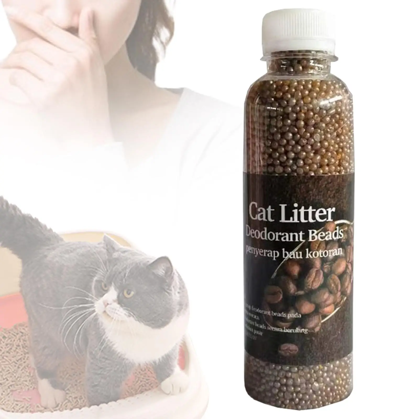Cat Litter Deodorizer Air Purifier Cat Litter Box Odor Eliminate Urine Deodorizer for Most Types of Litter Kitty Home Room Pets