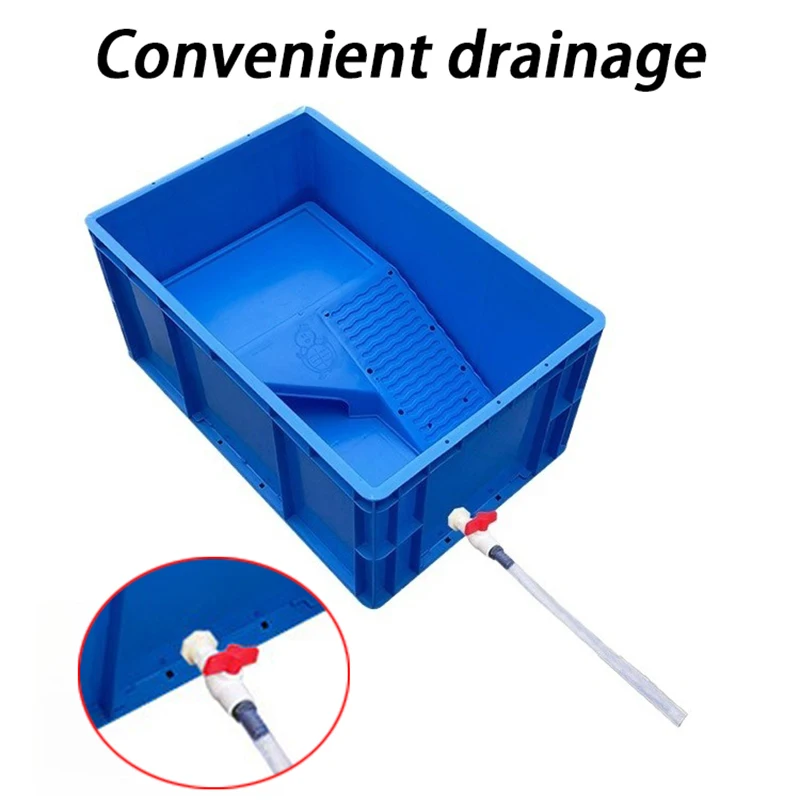 Large Turtle Tank Aquarium Long Length Turtle Box Big Thickened Drainage Turtles Terrarium House Pool Water Platform Reptiles - imagen 5