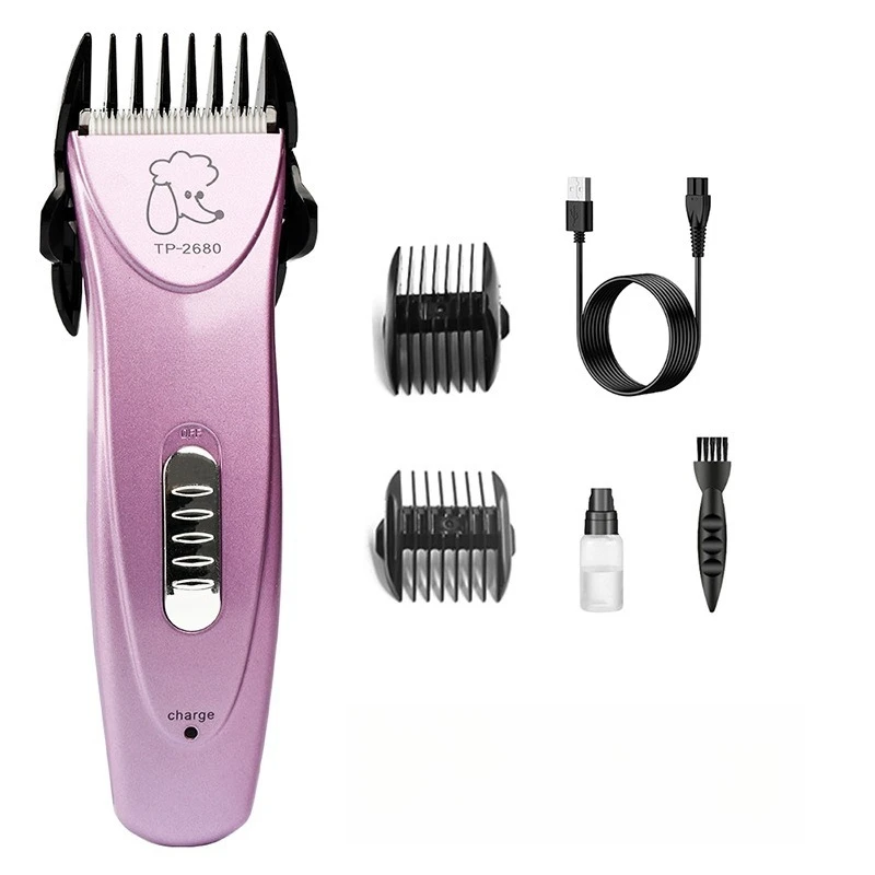 Cortadora de pelo para mascotas, cortadora de pelo profesional recargable para cachorros y perros, cortadora de mascotas, equipo de aseo de belleza para perros
