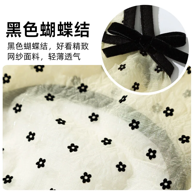 Ropa para perros de verano, transpirable, fina, con ondas huecas, con lazo de malla, correa para gatos de tamaño pequeño y mediano, ropa para cachorros - imagen 4