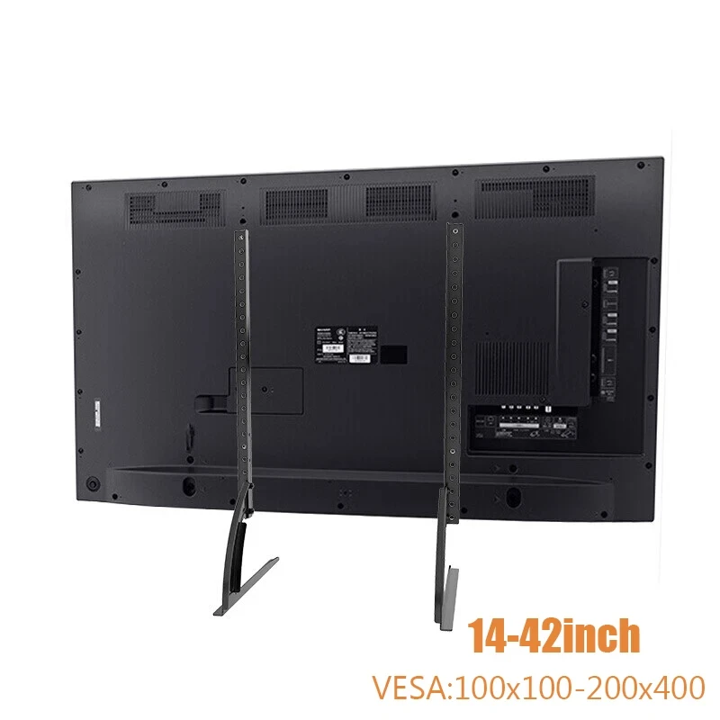 Soporte para TV ajustable, soporte universal para TV para monitor de 14 a 42 pulgadas, patas para TV de pantalla plana, capacidad para hasta 30 kg - imagen 2