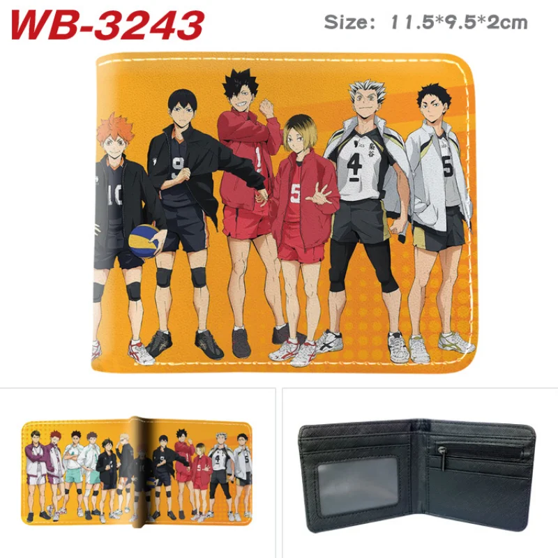 Cartera Hinata Shoyo Haikyuu!! – Monedero de cuero con cremallera