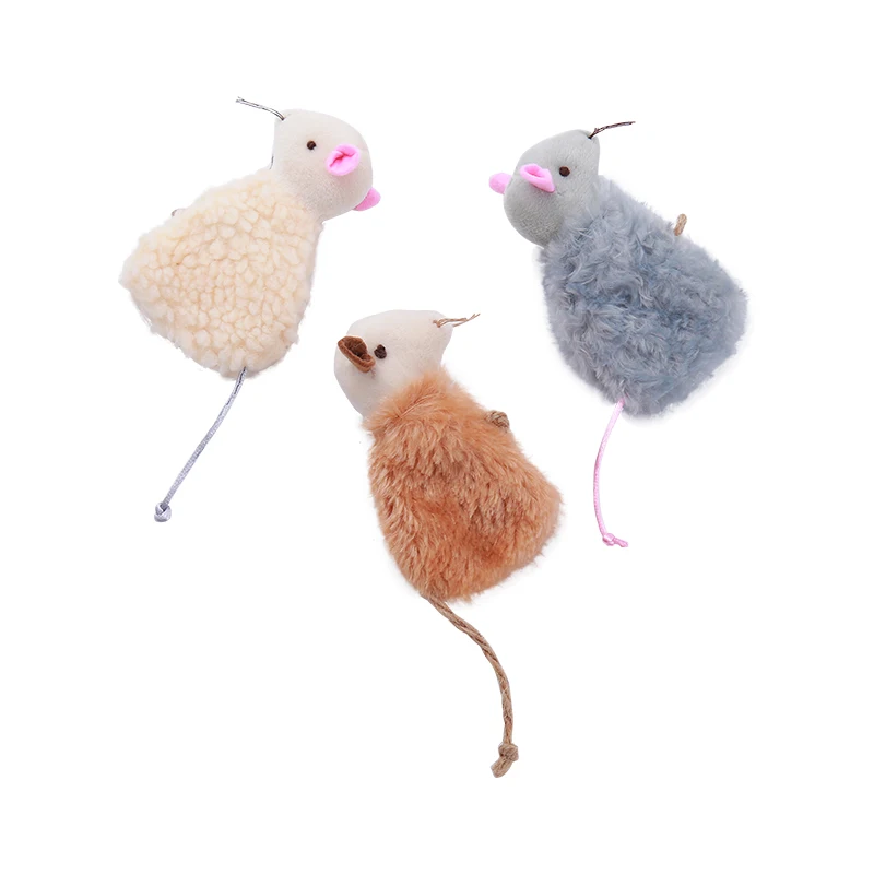 Juguete de Velcro de felpa para gato, ratón con función de comida con fugas para acompañar a las mascotas, suministros divertidos - imagen 2