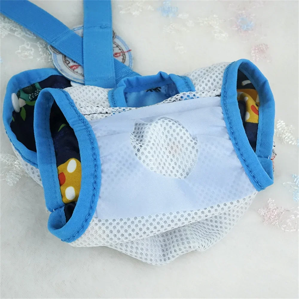 Pañales reutilizables para perros, ropa interior femenina, calzoncillos con tirantes ajustables, pantalones fisiológicos con estampado de dibujos animados para cachorros y niñas - imagen 4