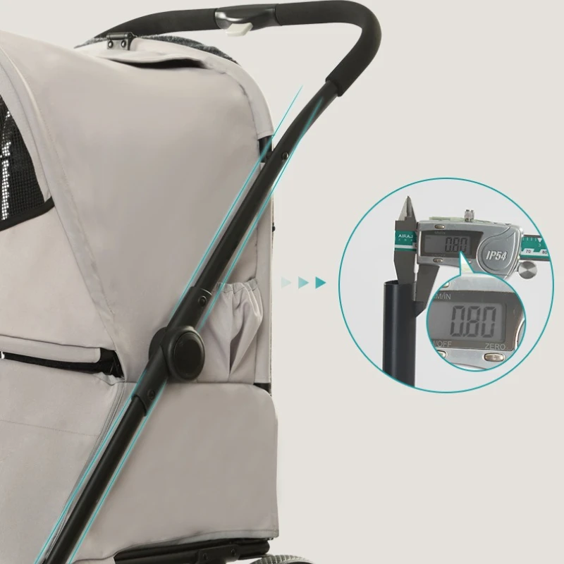 Cochecitos para perros y gatos para personas mayores arriba y abajo al aire libre con cochecitos para mascotas trepadoras, suministros plegables para carrito de perros