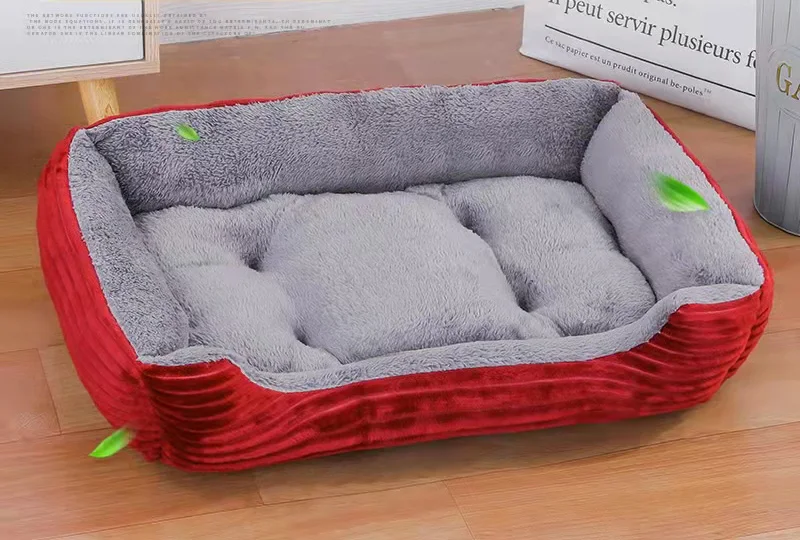 Gran oferta, casa de cama suave para perros con dibujos de peluche, casa grande para perros con calefacción de invierno, nido para gatos, cama para mascotas, colchón para perros, suministros para mascotas - imagen 4