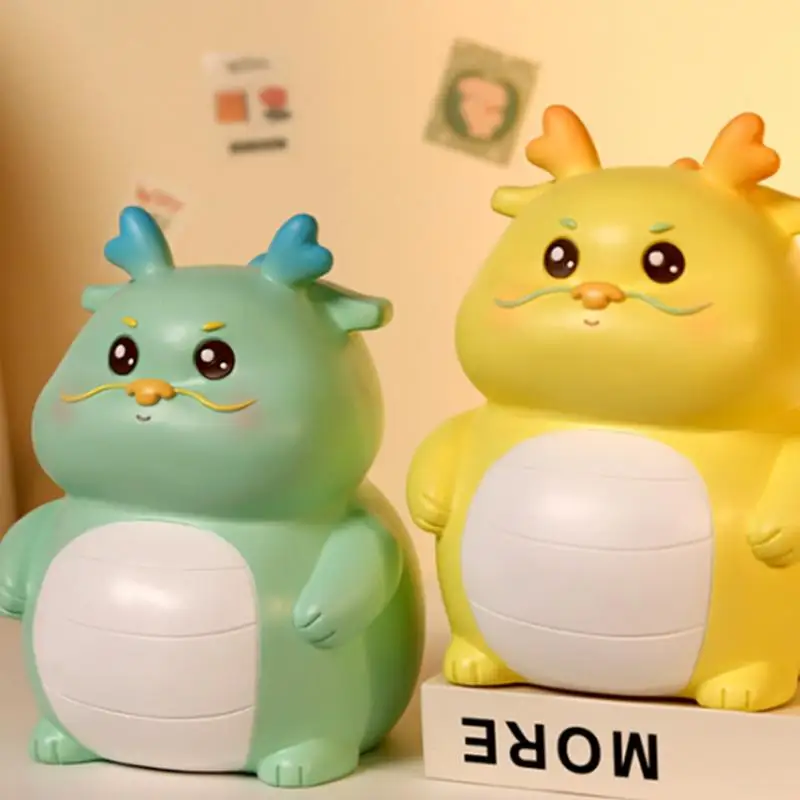 Hucha japonesa de gran capacidad, Banco de monedas Kawaii impermeable con forma de dragón, regalo de Año Nuevo Chino - imagen 2