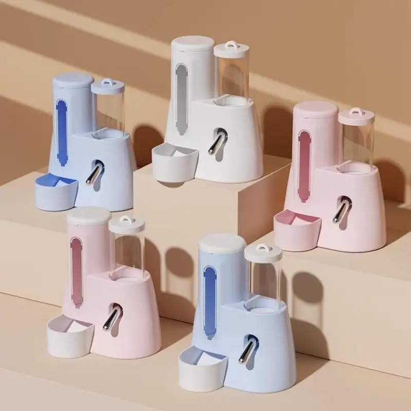 Alimentador y bebedero para hámster 2 en 1, alimentador automático a prueba de fugas de gran capacidad, dispensador de agua y alimentos, suministros de alimentación de alimentos a prueba de fugas - imagen 2