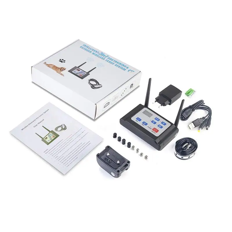 Collar de entrenamiento remoto inalámbrico 2 en 1 para perros, barrera eléctrica antideslizante, 300M - imagen 5