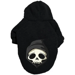 Disfraz fantasma Halloween con gorro para Bulldog Francés